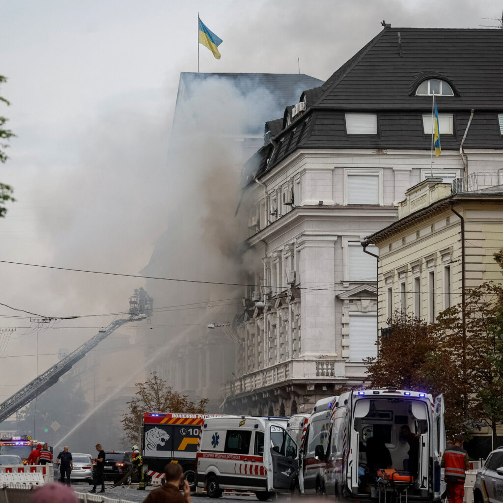 Russian Drone Strikes Office of Ukraine’s Intelligence Chief